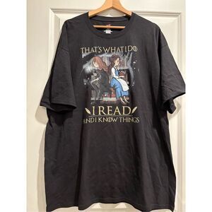 I Read and I know Things T-shirt size 2XL